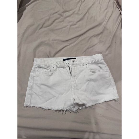 J BRAND white jean low waist shorts size 25 women’s